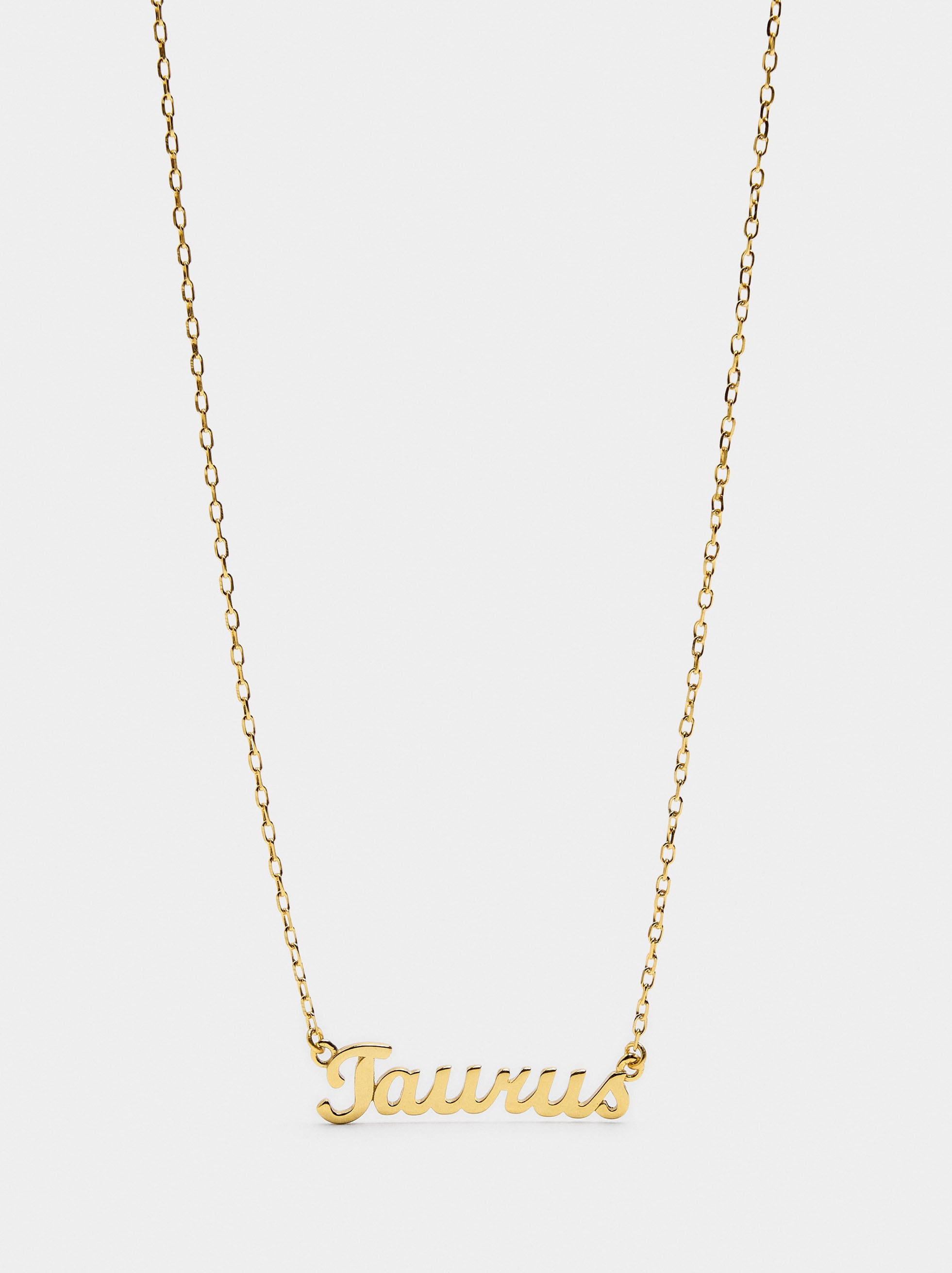 Collar Signo Del Zodíaco Tauro - Plata De Ley 925