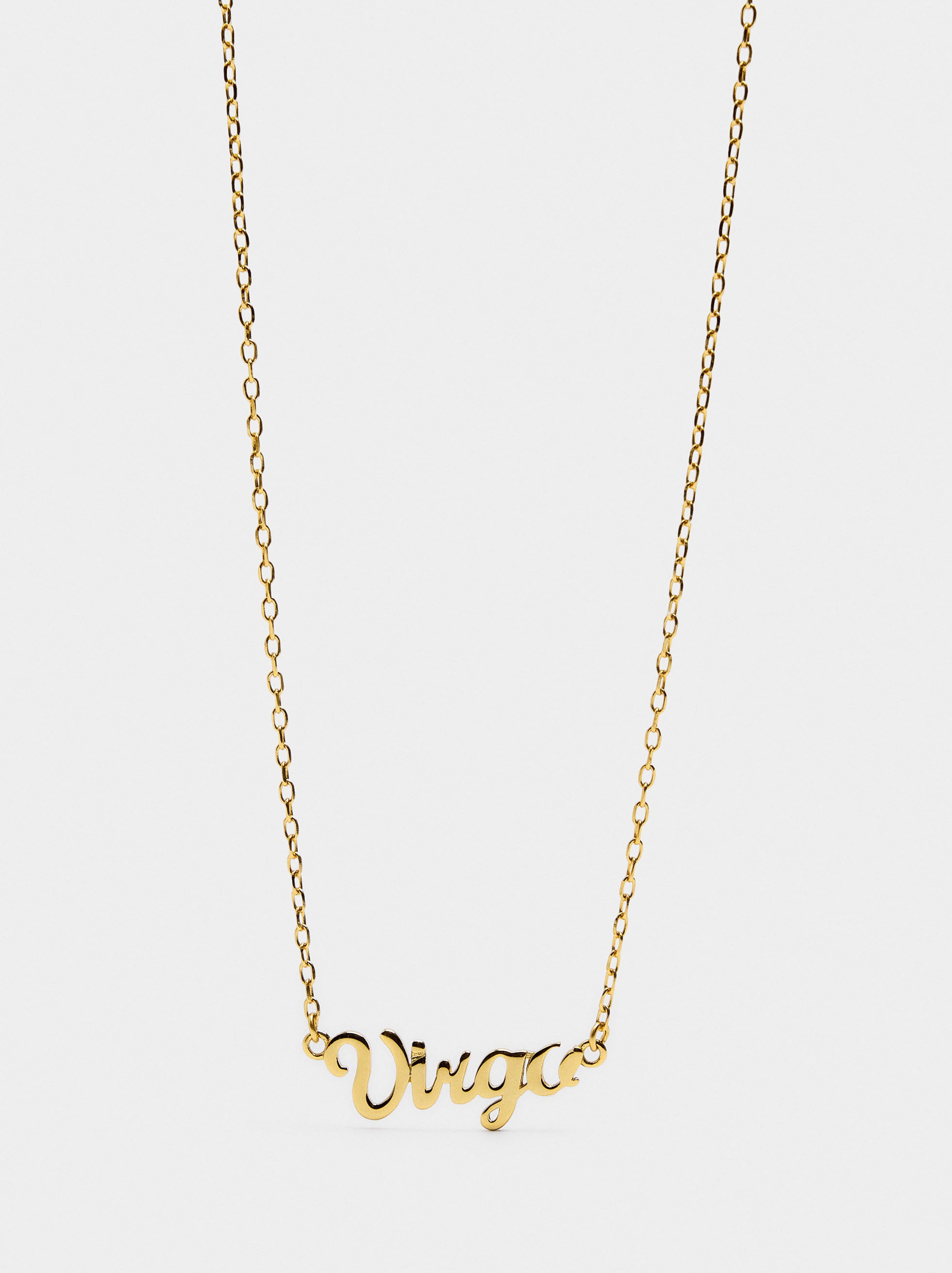 Collar Signo Del Zodiaco Virgo - Plata De Ley 925