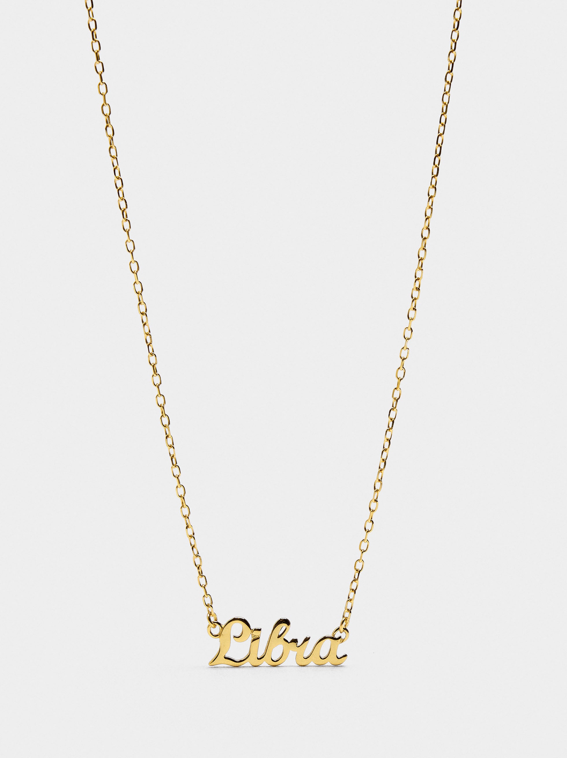 Collar Signo Del Zodíaco Libra - Plata De Ley 925