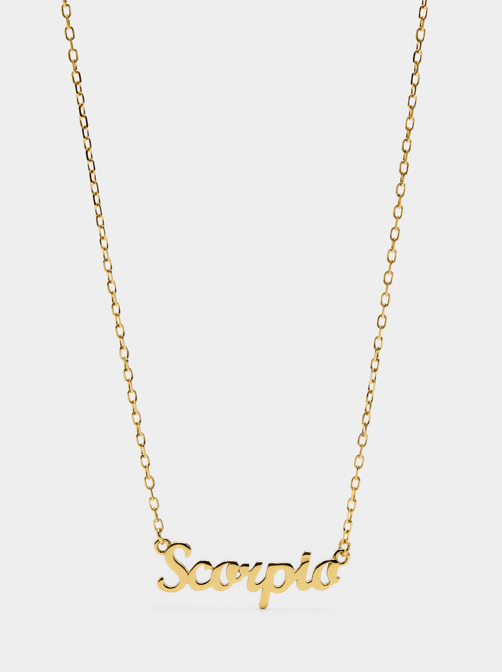 Collar Signo Del Zodíaco Escorpio - Plata De Ley 925