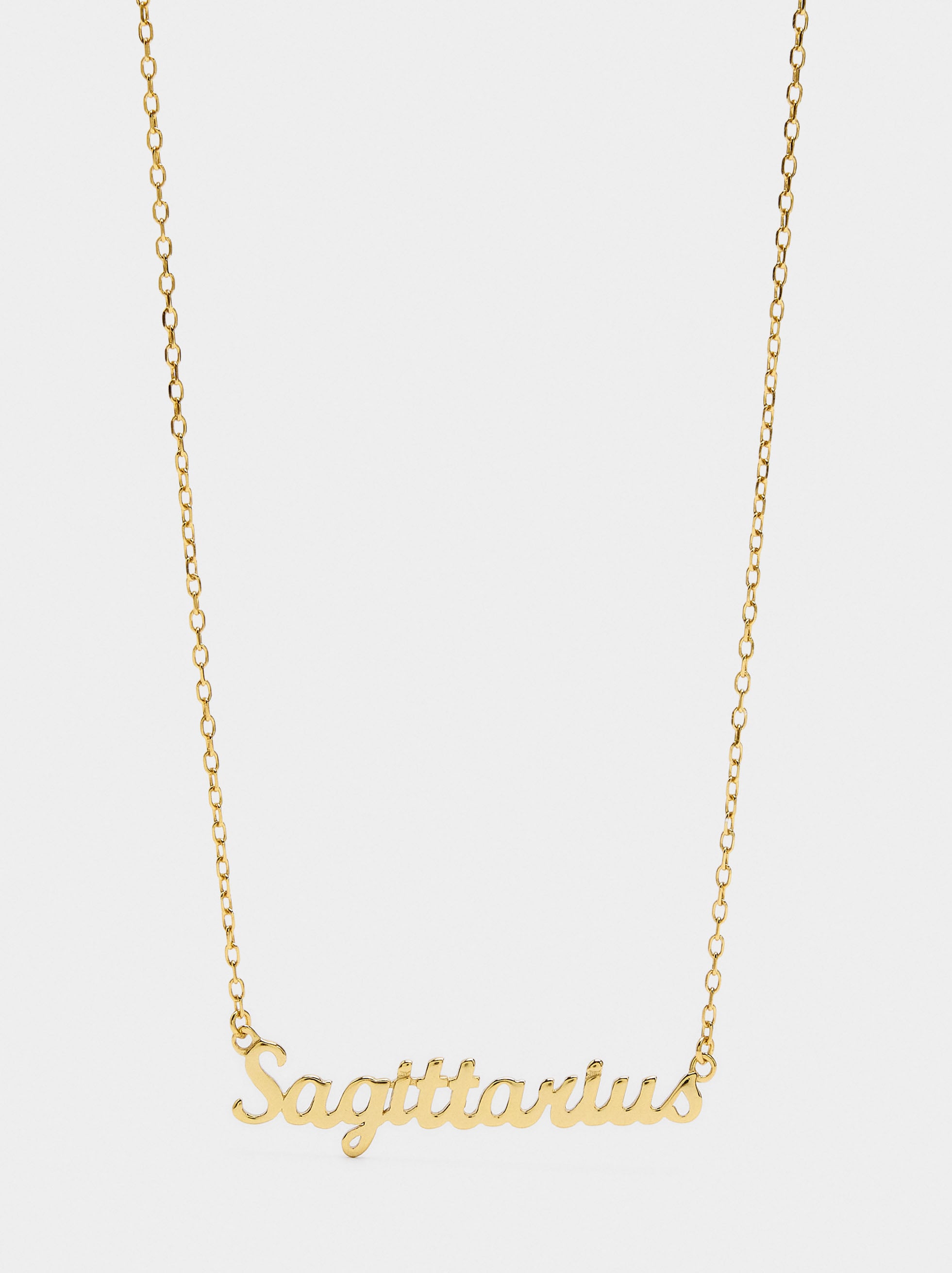 Collar Signo Del Zodíaco Sagitario - Plata De Ley 925