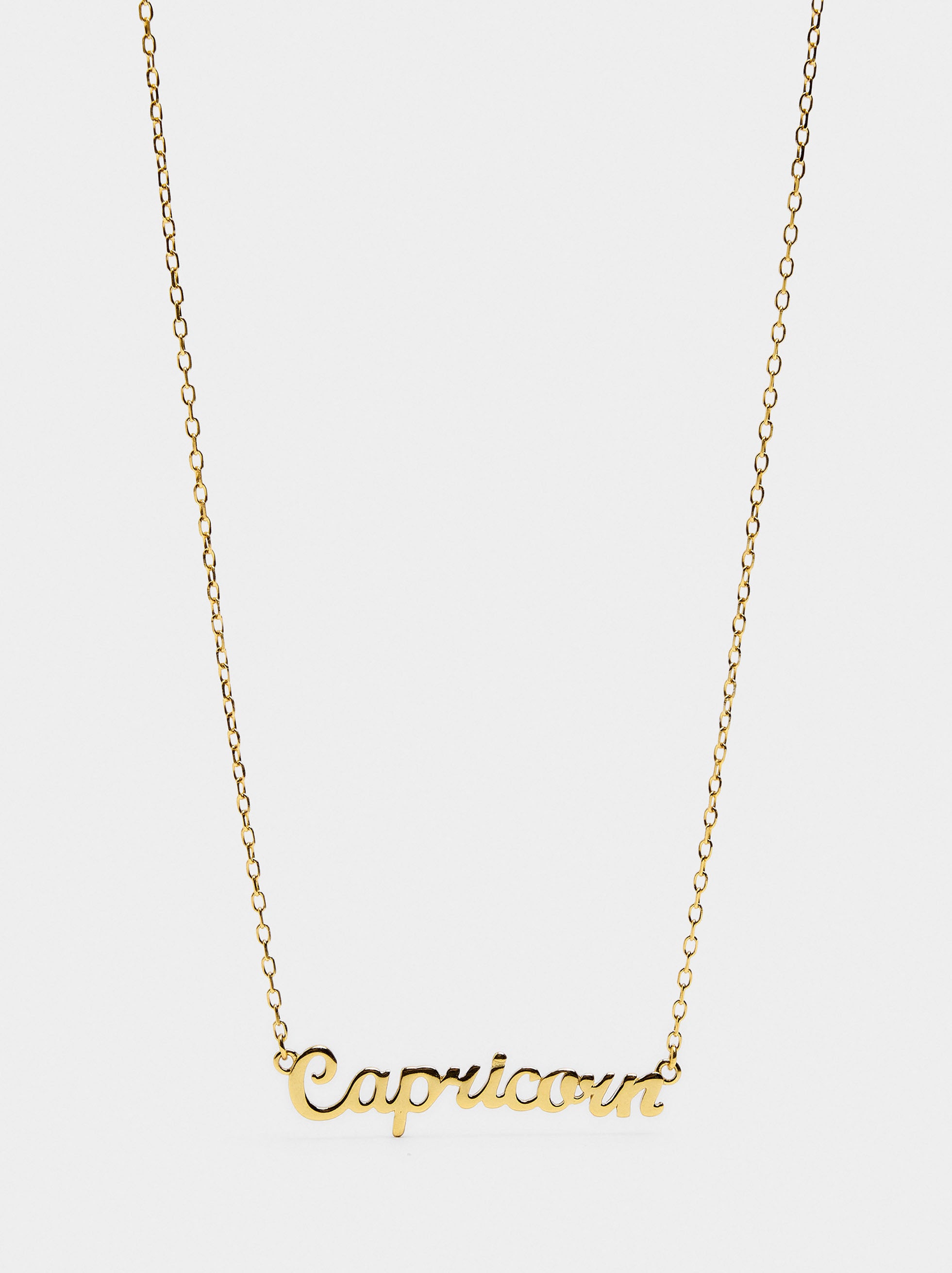 Collar Signo Del Zodíaco Capricornio - Plata De Ley 925