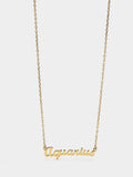 Collar Signo Del Zodíaco Acuario - Plata De Ley 925