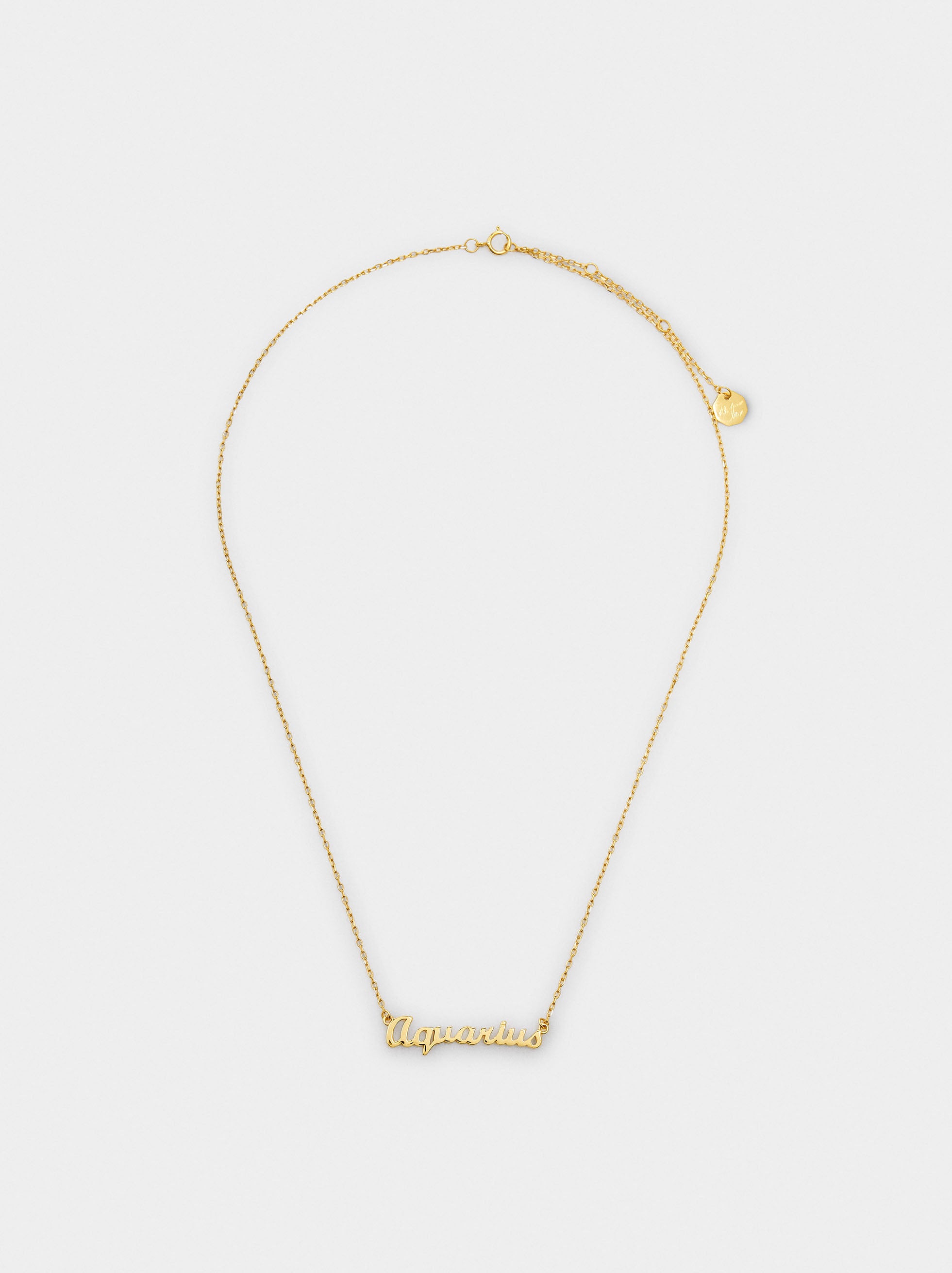 Collar Signo Del Zodíaco Acuario - Plata De Ley 925