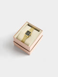 Reloj Cuadrado Con Pulsera De Acero Inoxidable