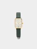 Reloj Rectangular Con Pulsera Con Textura