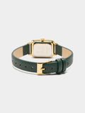 Reloj Rectangular Con Pulsera Con Textura