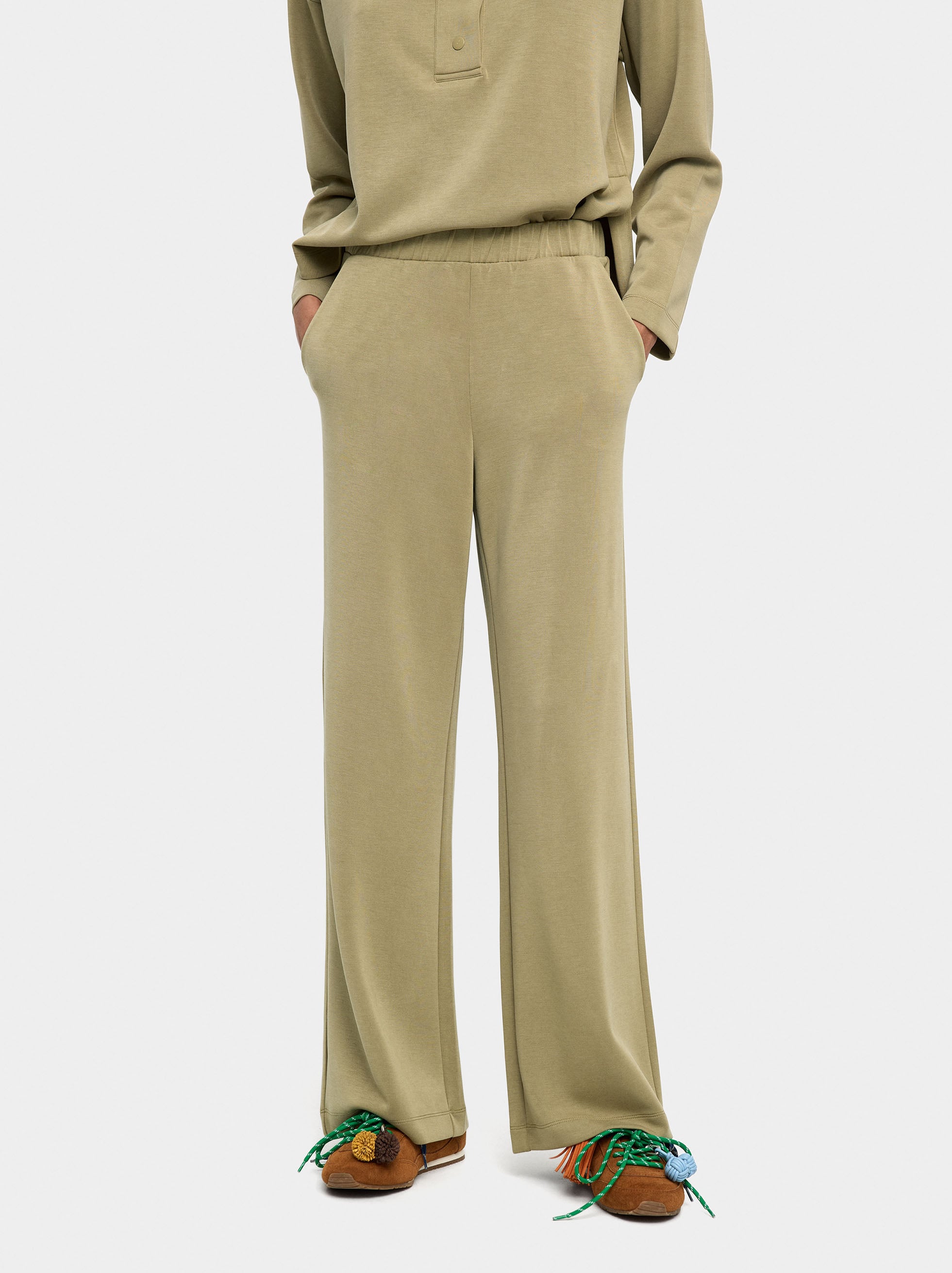 Pantalón Con Cintura Elástica Tacto Suave