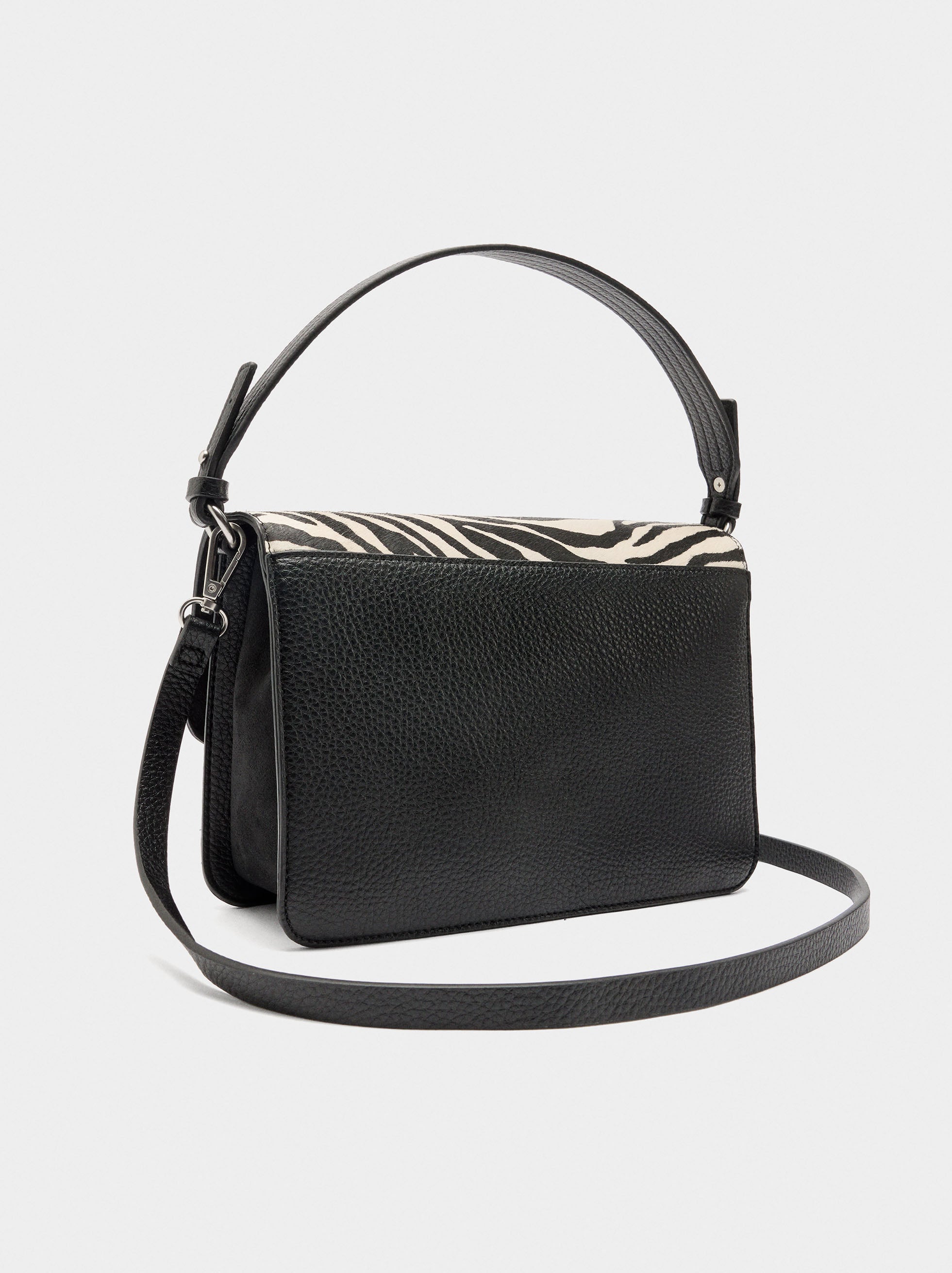 Bolso Bandolera Detalles De Piel