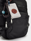 Mochila De Nylon Con Colgante