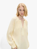 Blusa Lisa Con Textura 100% Algodón