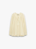 Blusa Lisa Con Textura 100% Algodón