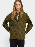 Camisa Con Estampado Floral 100% Algodón