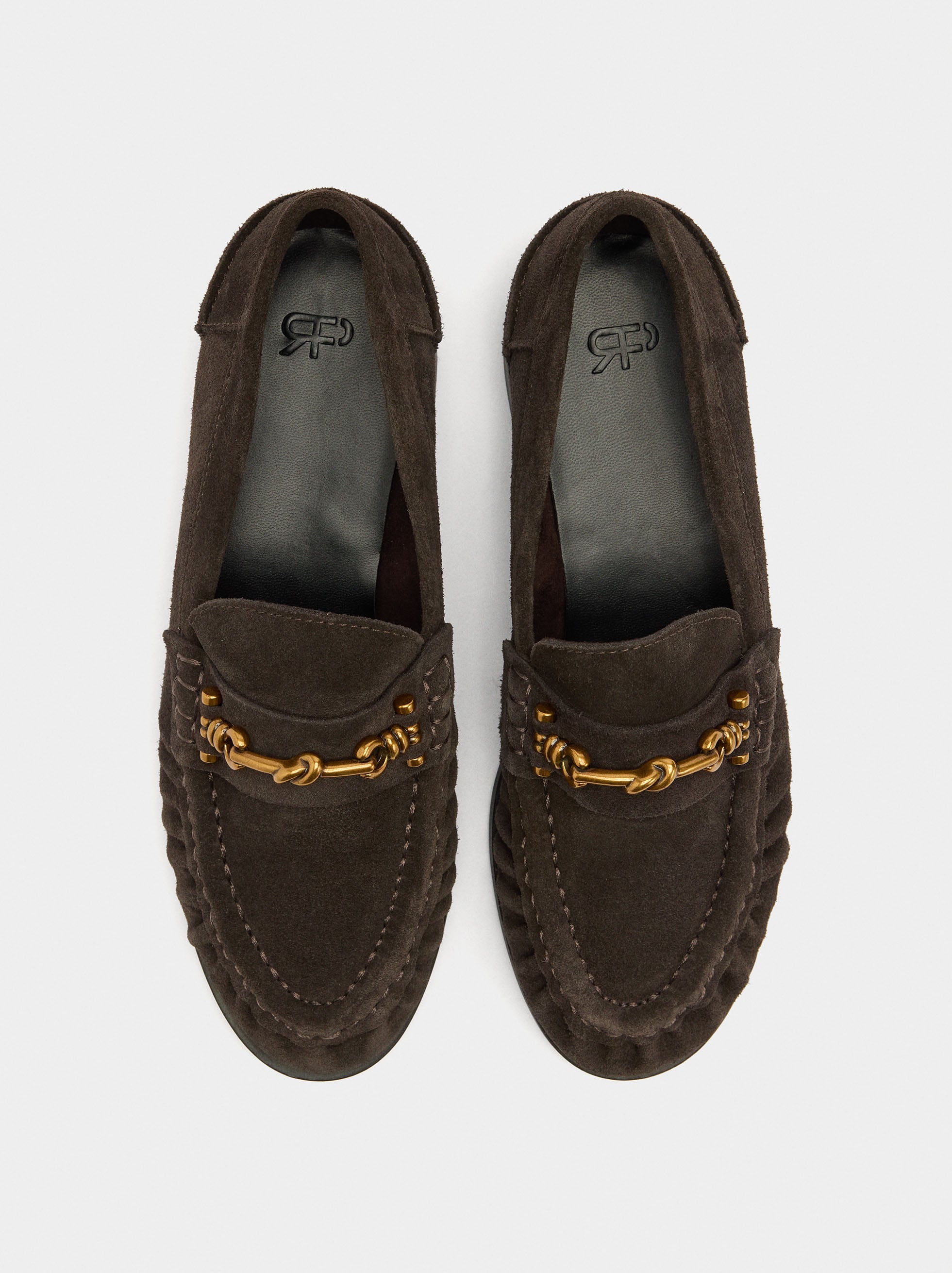 Mocasines De Piel Con Hebilla