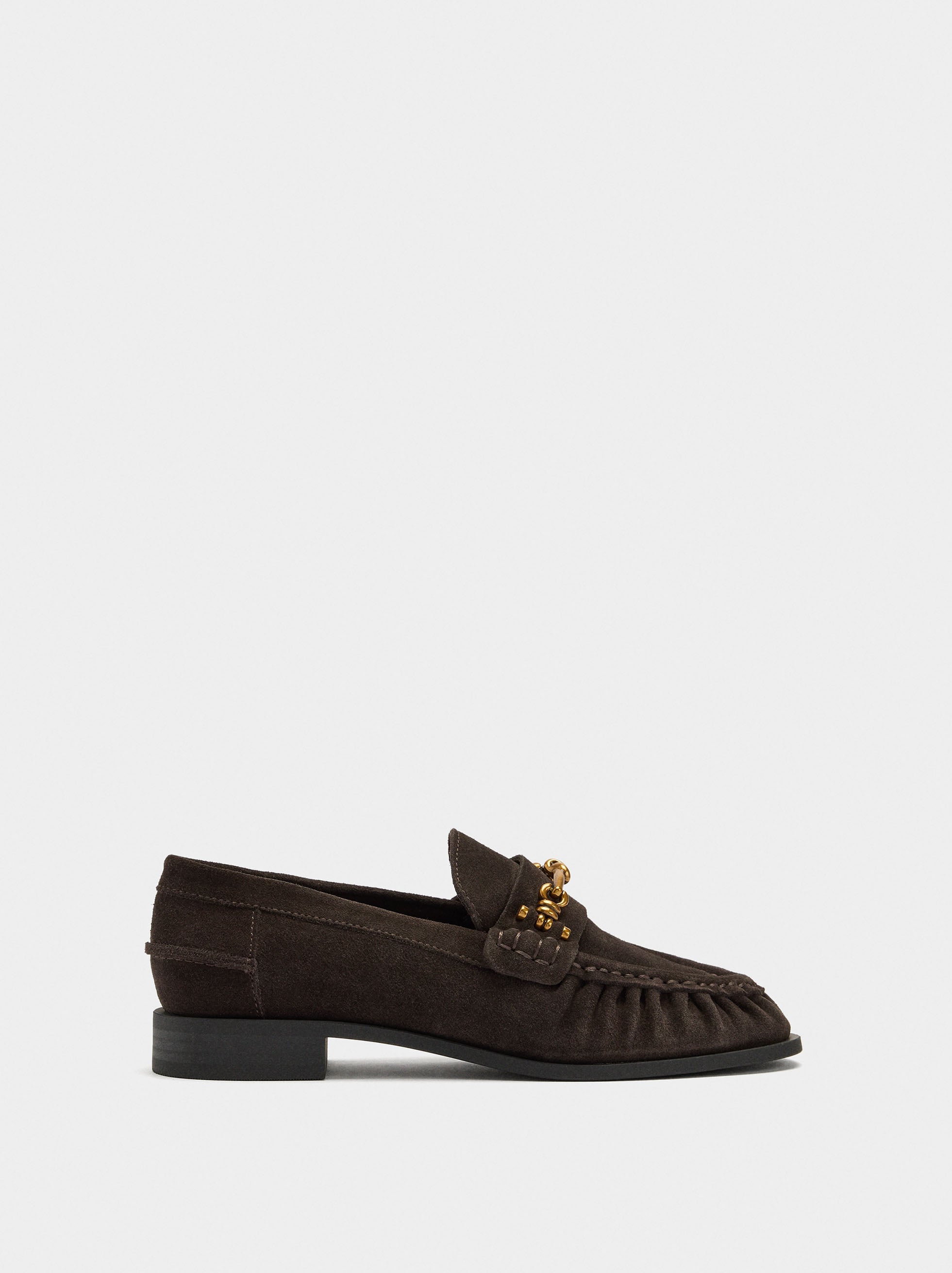 Mocasines De Piel Con Hebilla