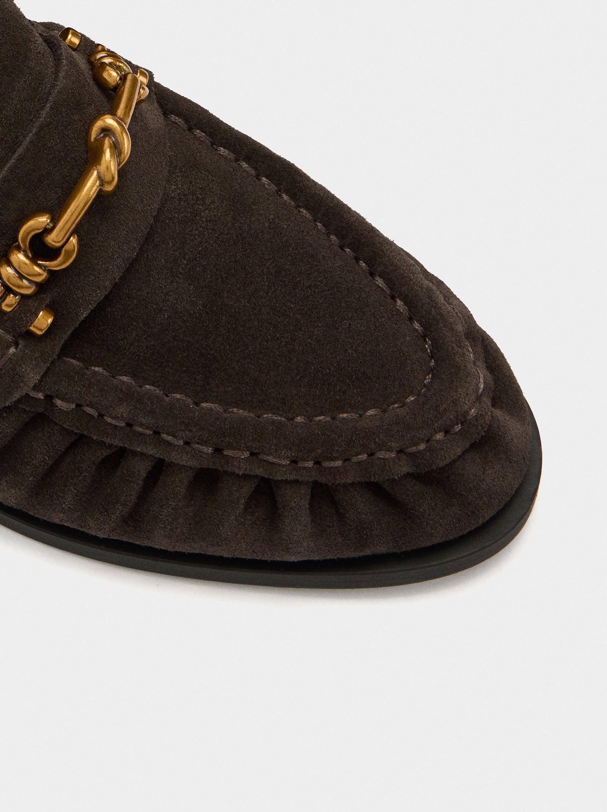 Mocasines De Piel Con Hebilla