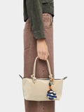 Bolso Tote Textura Suave Con Colgante S