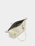 Bolso Tote Textura Suave Con Colgante S