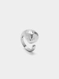 Anillo Abierto Asimétrico - Baño De Plata