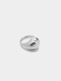Anillo Abierto Asimétrico - Baño De Plata