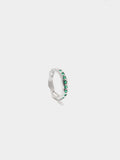 Anillo Irregular Con Piedras - Baño De Plata