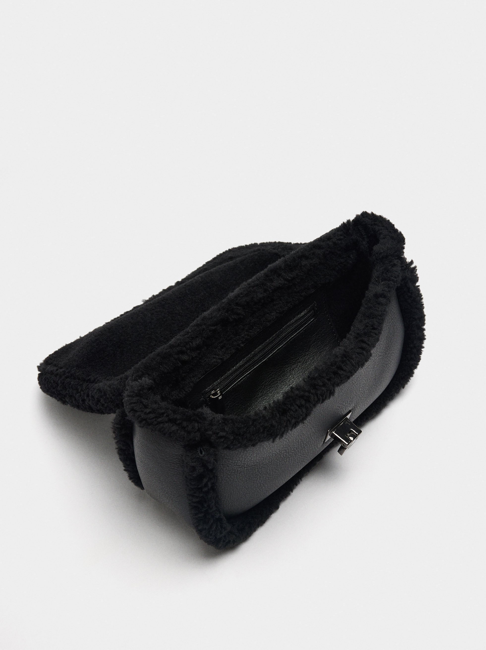 Bolso De Fiesta Bordes Efecto Pelo