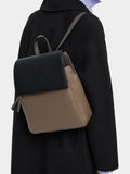 Mochila Color Block Con Solapa