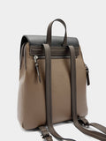 Mochila Color Block Con Solapa