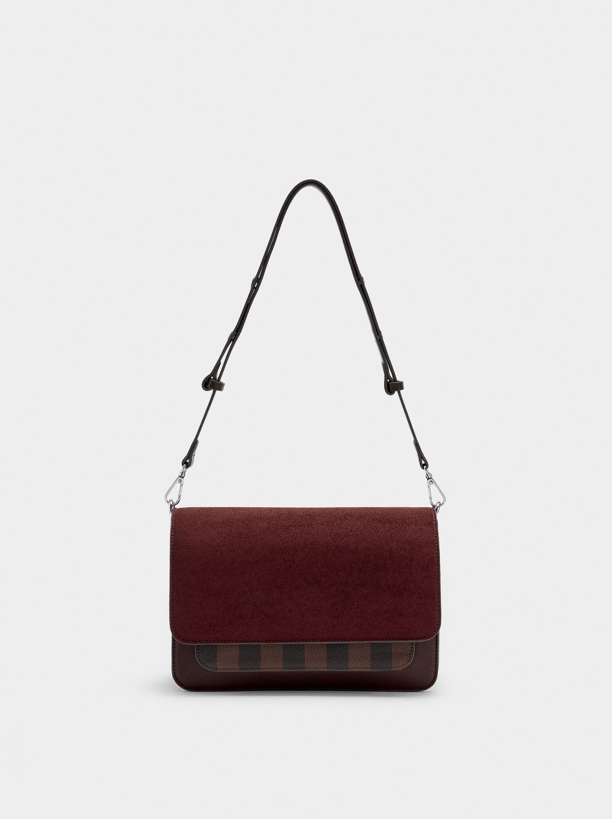 Bolso Bandolera Con Solapa