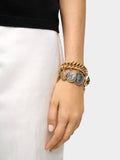 Pulsera Bicolor Con Monedas