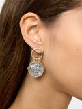Pendientes Con Monedas Bicolor
