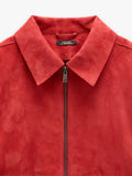 Chaqueta De Piel Con Cremallera