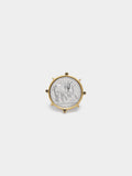 Anillo Con Moneda Bicolor