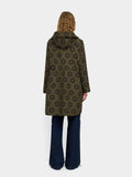 Parka Estampada Reversible Con Capucha