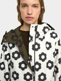 Parka Estampada Reversible Con Capucha