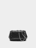 Bolso De Hombro Con Solapa Y Tachuelas