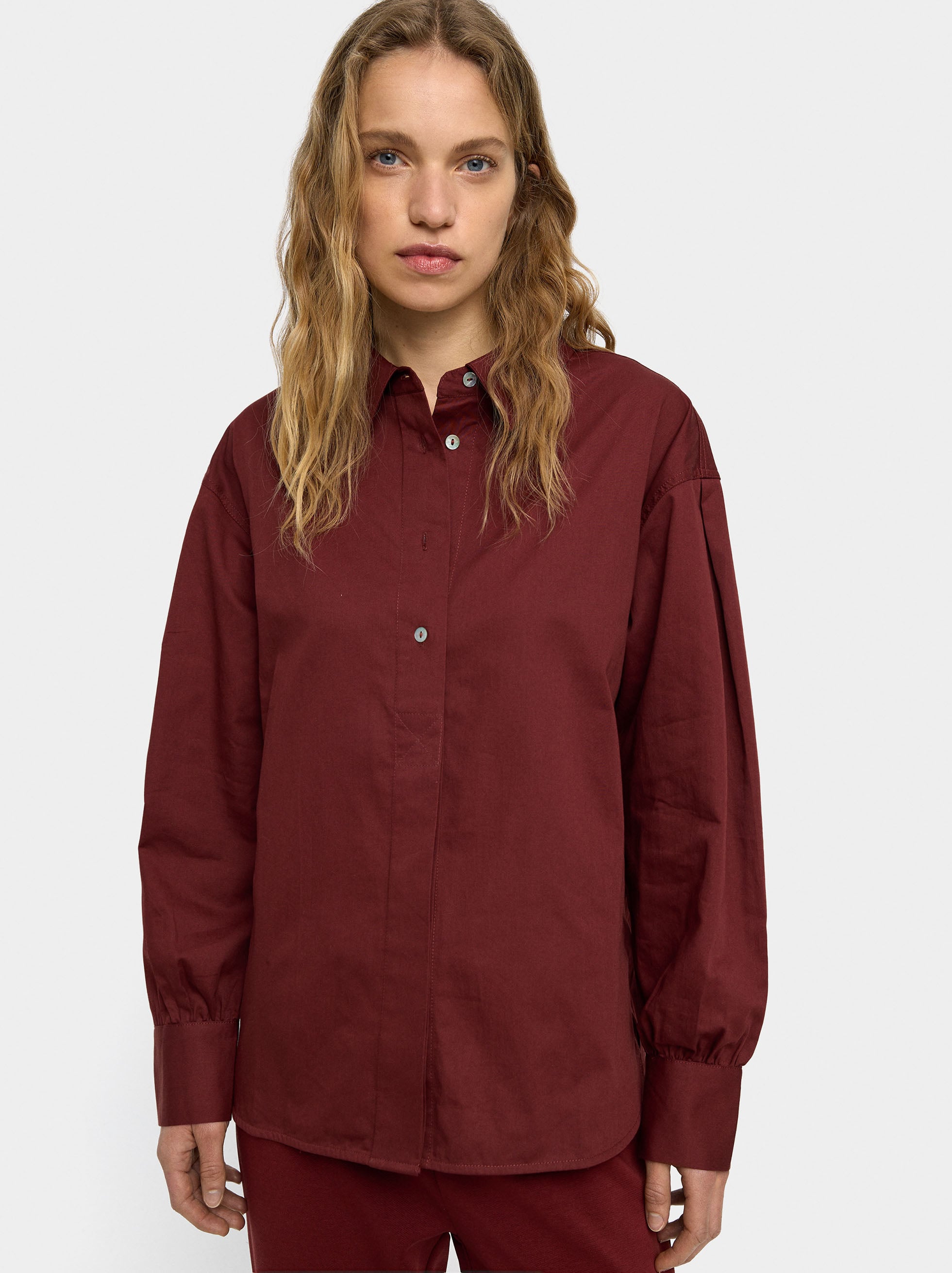 Camisa De Manga Larga 100% Algodón
