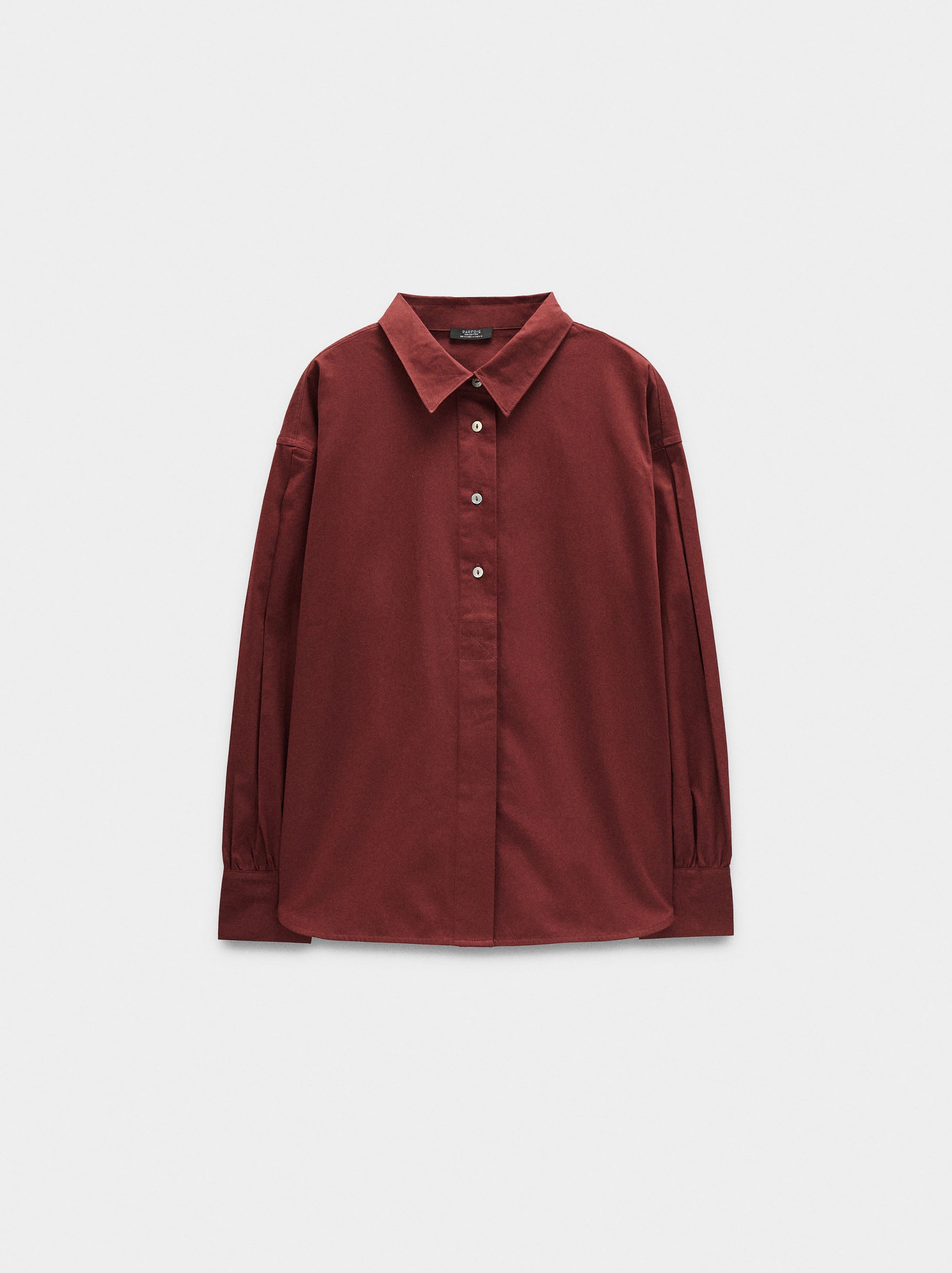 Camisa De Manga Larga 100% Algodón