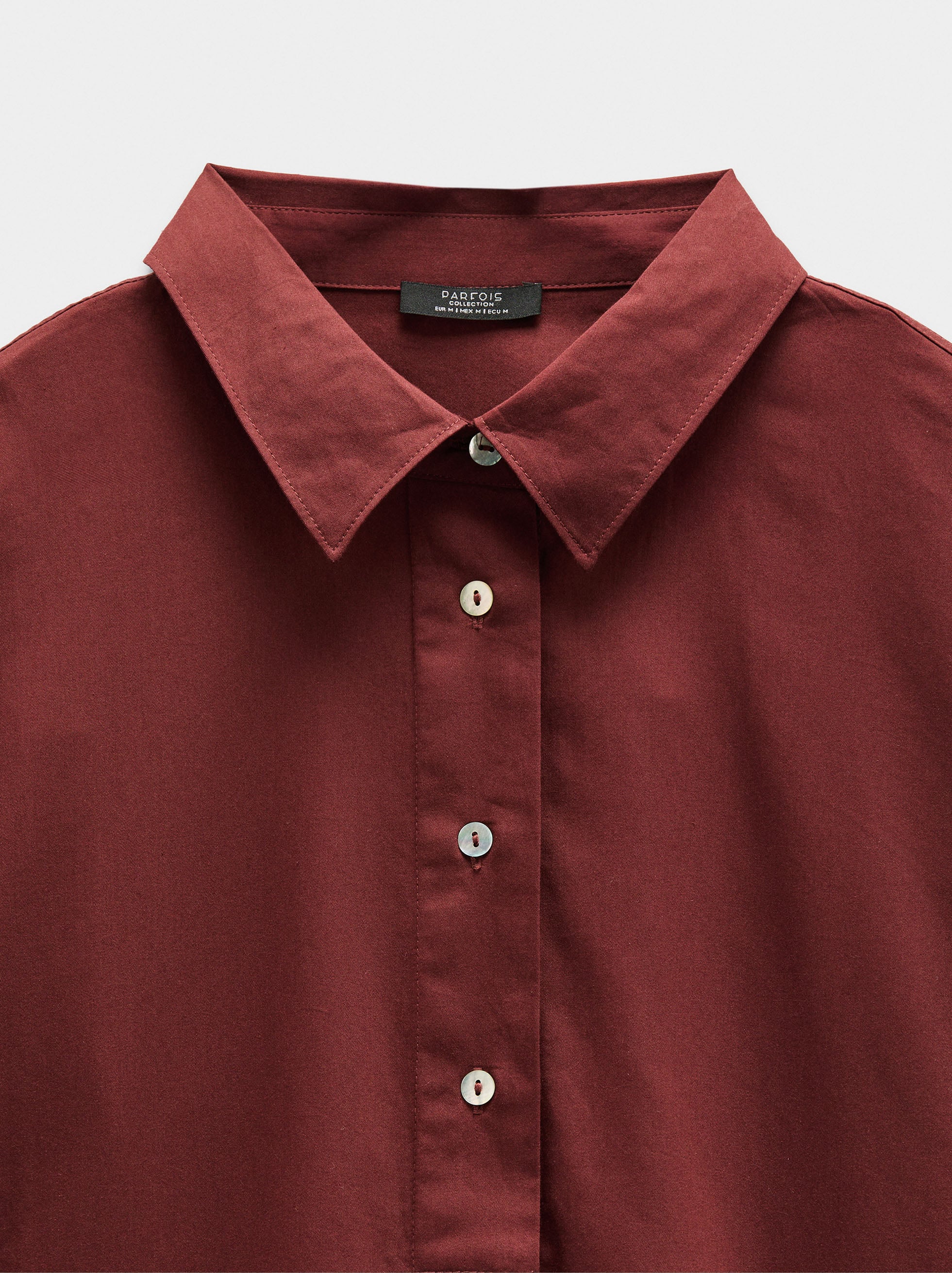 Camisa De Manga Larga 100% Algodón