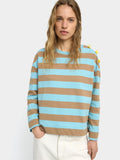 Sudadera Con Rayas 100% Algodón