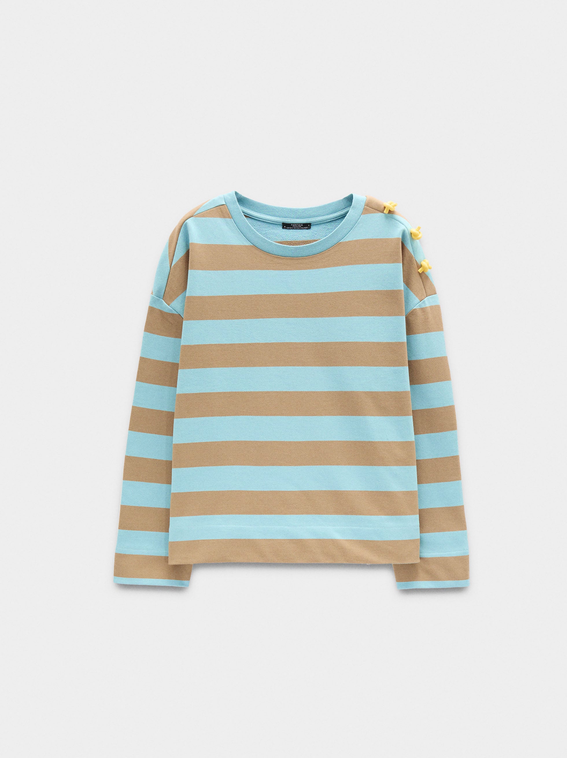 Sudadera Con Rayas 100% Algodón