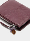 Cartera Lisa Efecto Craquelado S