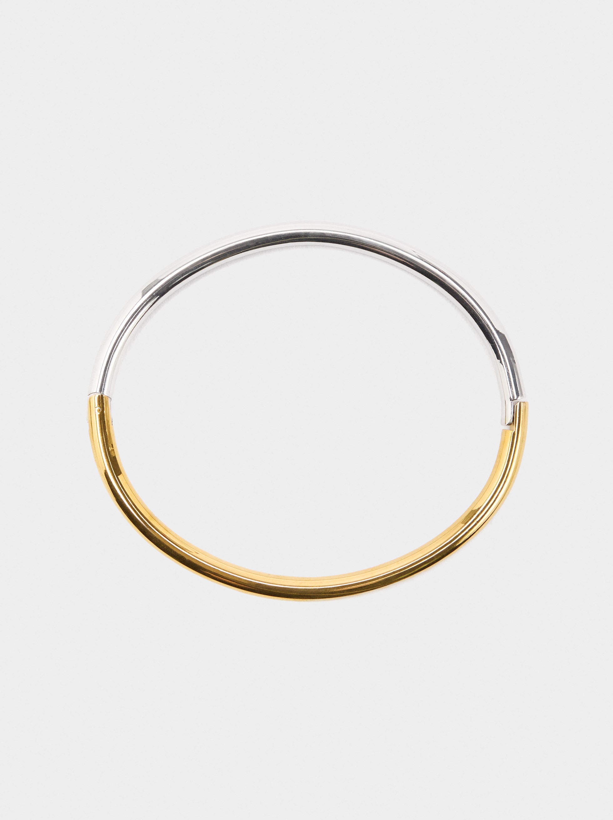 Pulsera Tubular Bicolor - Acero Inoxidable