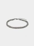 Pulsera Tubular Con Eslabones Entrelazados - Acero Inoxidable