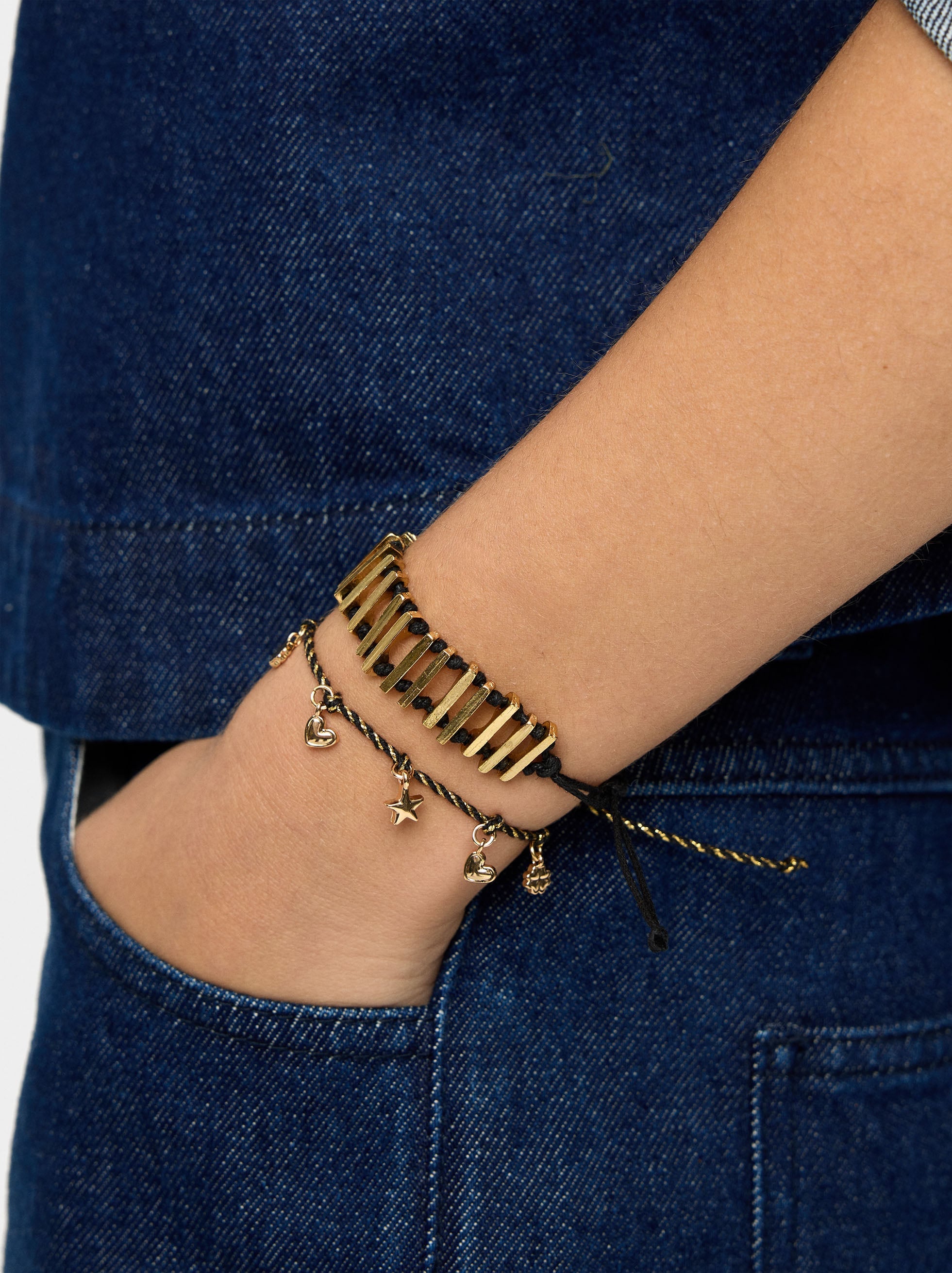 Pulsera Ajustable Con Charms