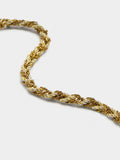 Pulsera Entrelazada Con Eslabones Y Cordón