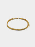 Pulsera Tubular Con Cadena Entrelazada