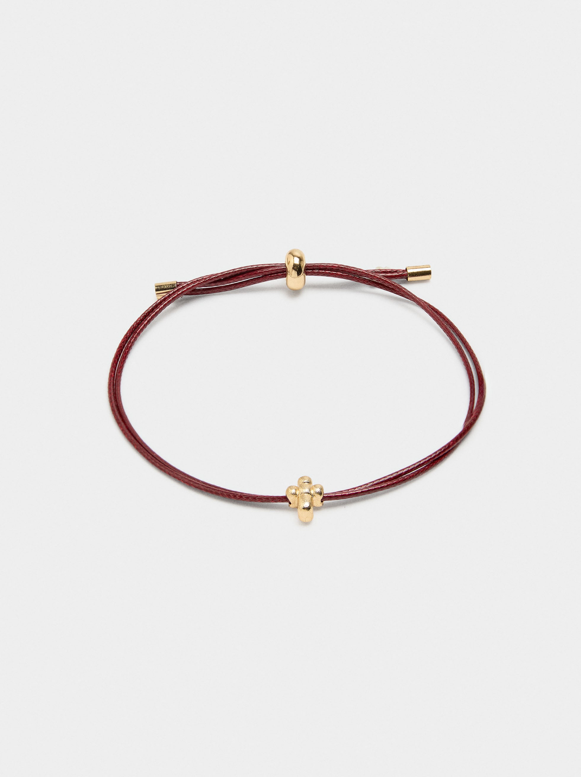 Pulsera Ajustable Con Cruz