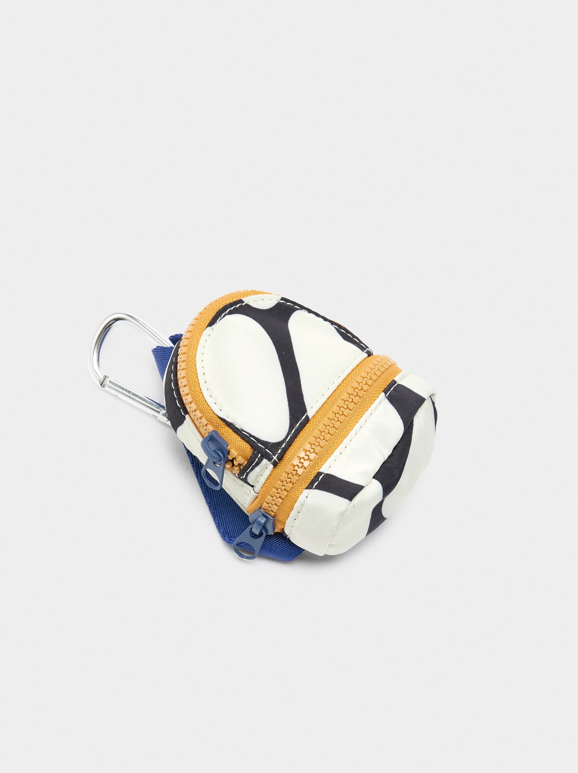 Bolso Shopper De Nylon Estampado Con Colgante