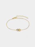 Pulsera Con Aros Bicolor Con Circonitas